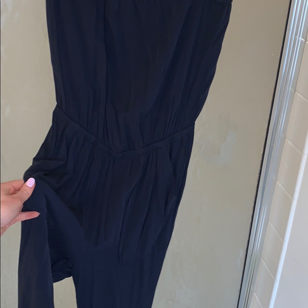 deep blue sleeveless romper!